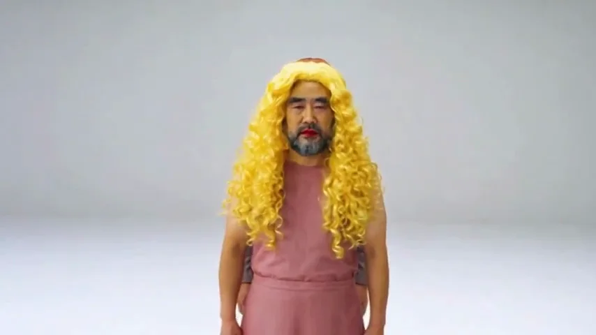 Brightly costumed character in the selected NEON dance reference